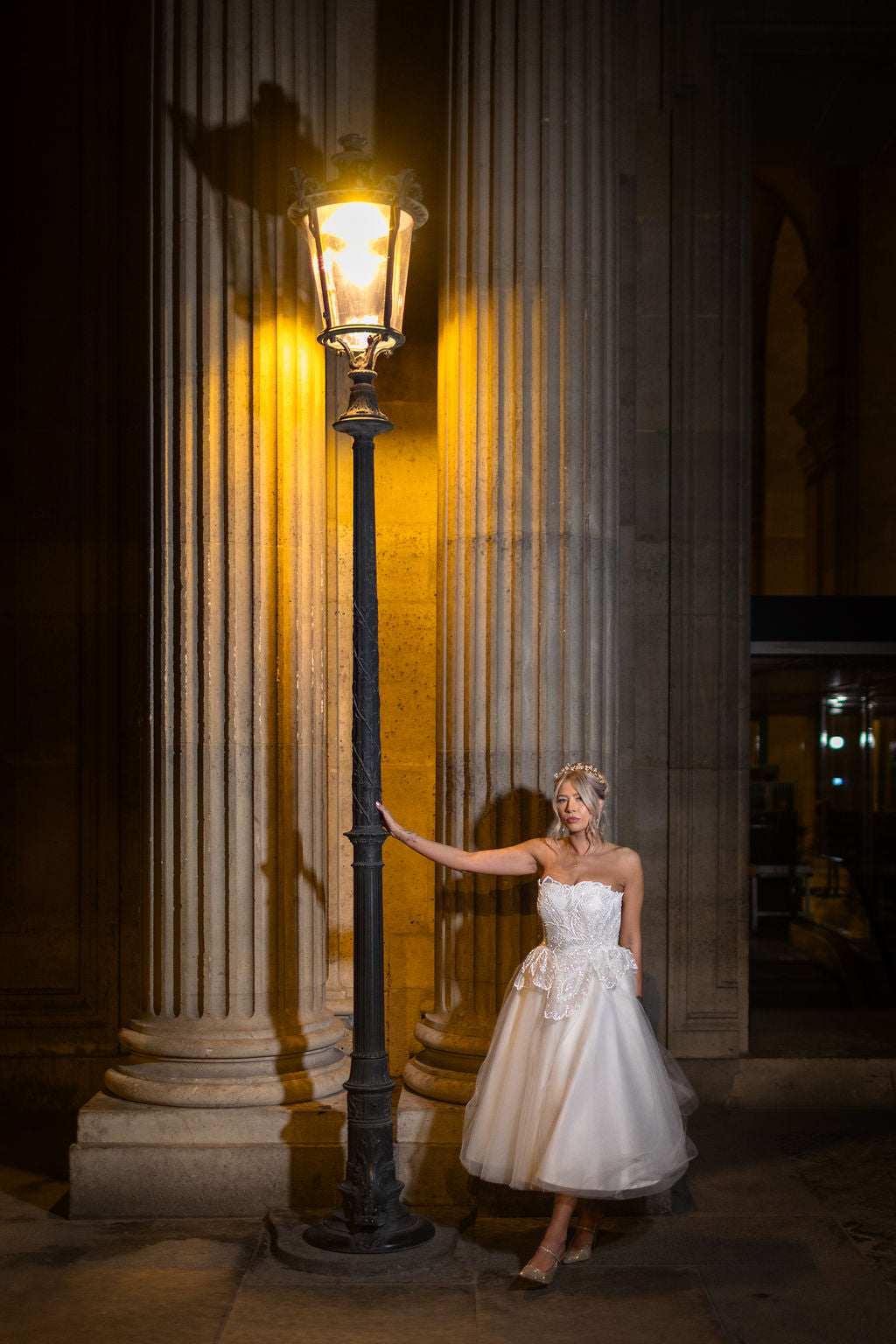 Audrey - 50’s inspired glitter lace wedding dress.